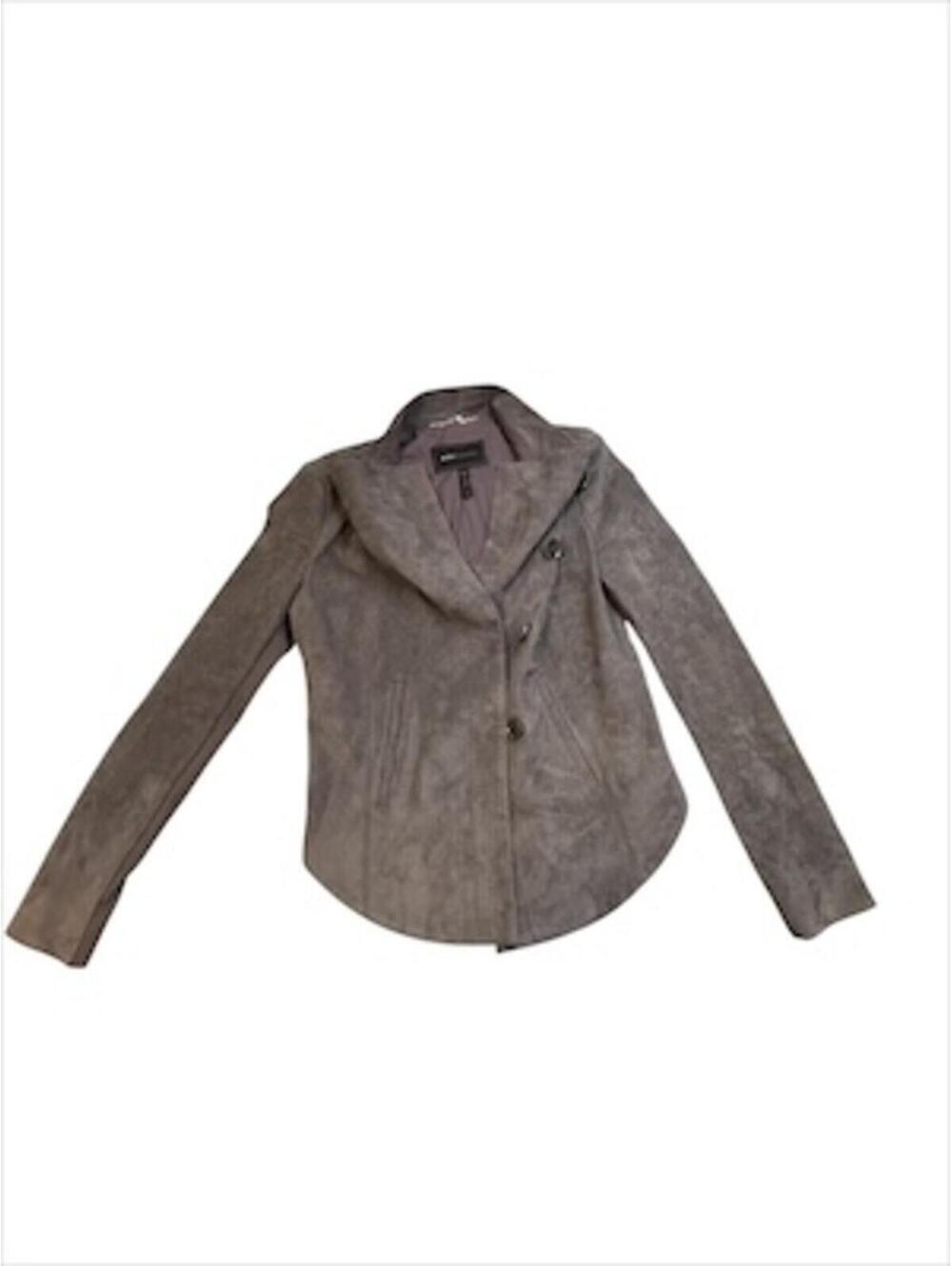 BCBG Maxazria Faux Suede Jacket